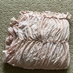 Land of Nod Pink Twin Duvet Cover